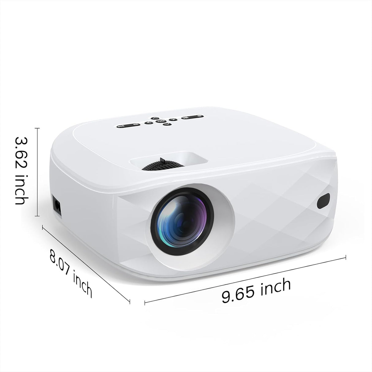 Proyector HAPPRUN 1080P WiFi Bluetooth, 12000L, portátil