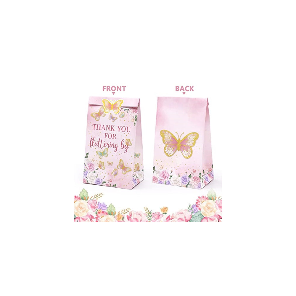Kits de Decoración 24 bolsas de caramelos de mariposa