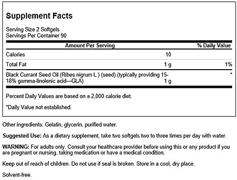 Aceite de Semilla de Grosella Negra - Swanson - 180 Softgels