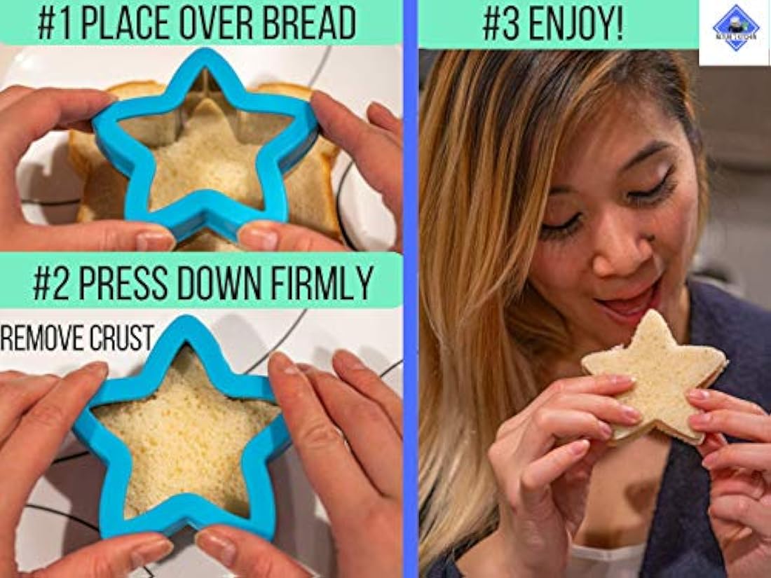 Juego de cortadores de sándwich para alimentos infantiles