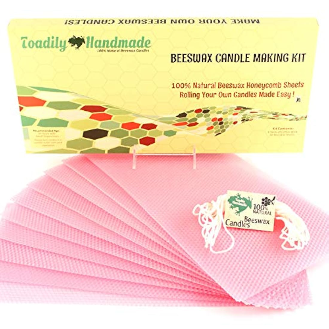 Kit de velas de cera de abeja, incluye 10 hojas