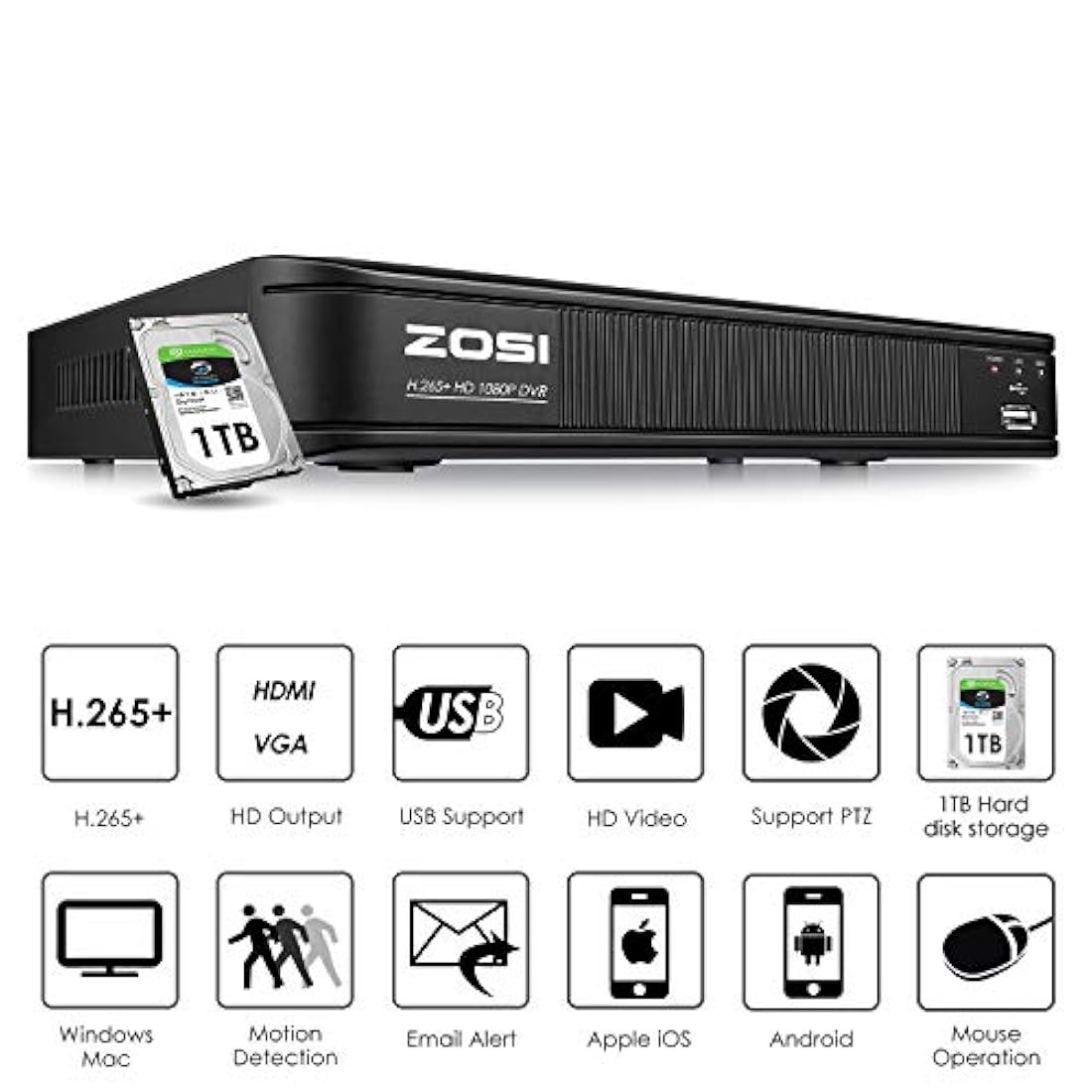 Sistema de cámara de seguridad para el hogar 1080p