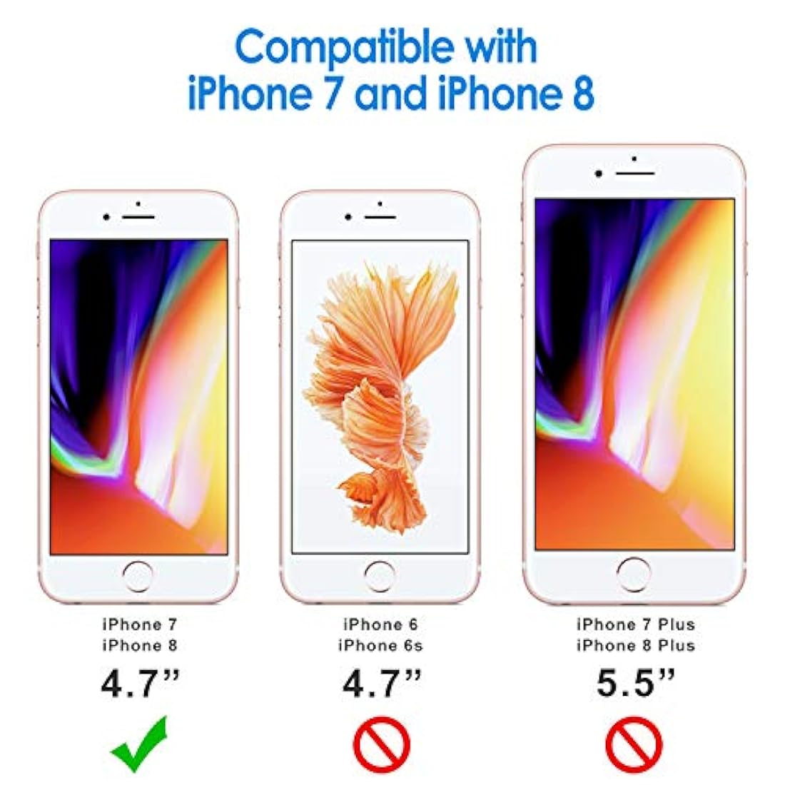 Carcasa para iPhone8/7 doble capa protectora JETech Plateado