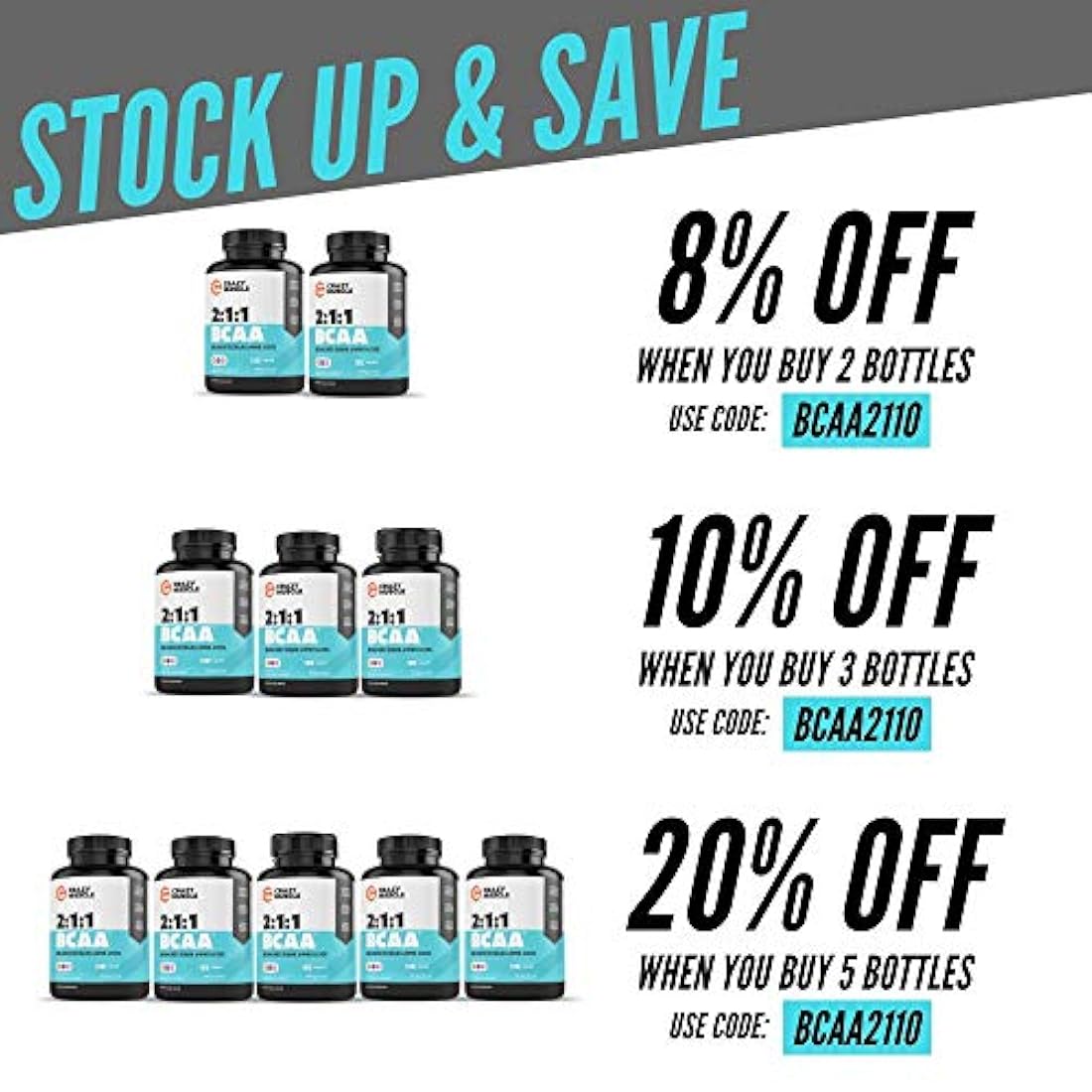 frasco de aminoácidos esenciales de cadena ramificada