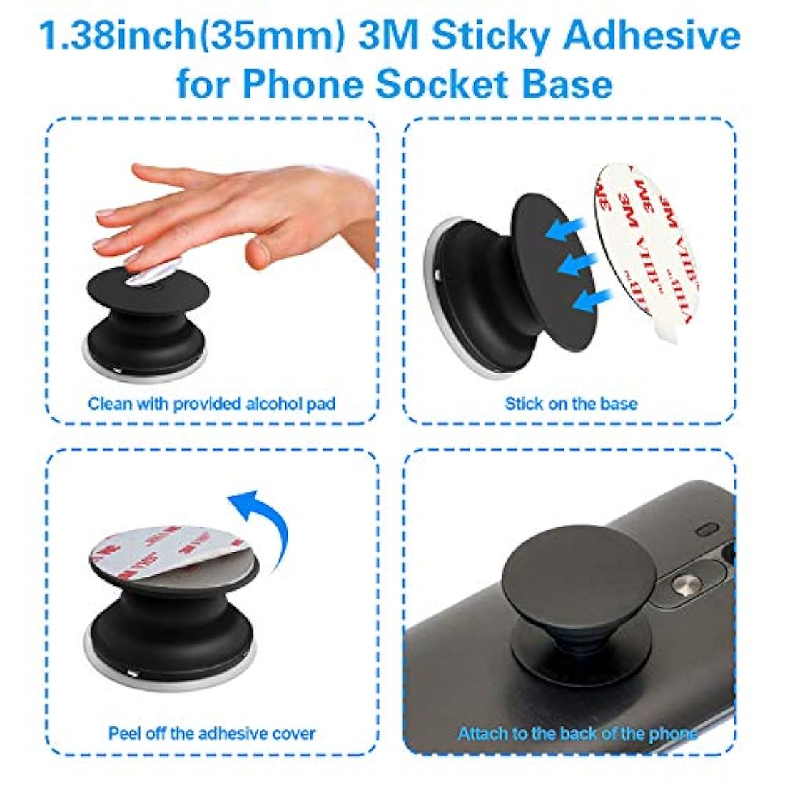 adhesivos de repuesto para funda de iPhone VHB VOLPORT Pops