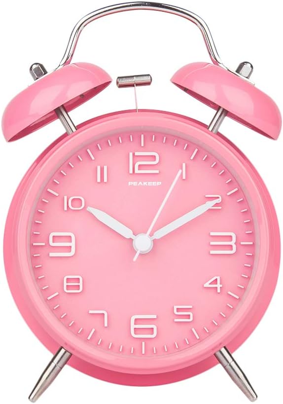 Reloj despertador clásico de campana para niños y dormilones