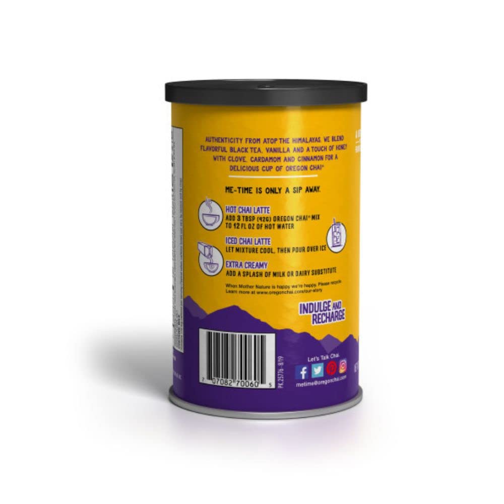 Mezcla de Chai Latte Seco Original Oregon, 10 Onzas, Pack 1