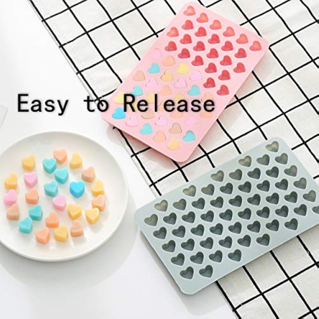 Verdental Mini moldes de silicona en forma de corazón Moldes