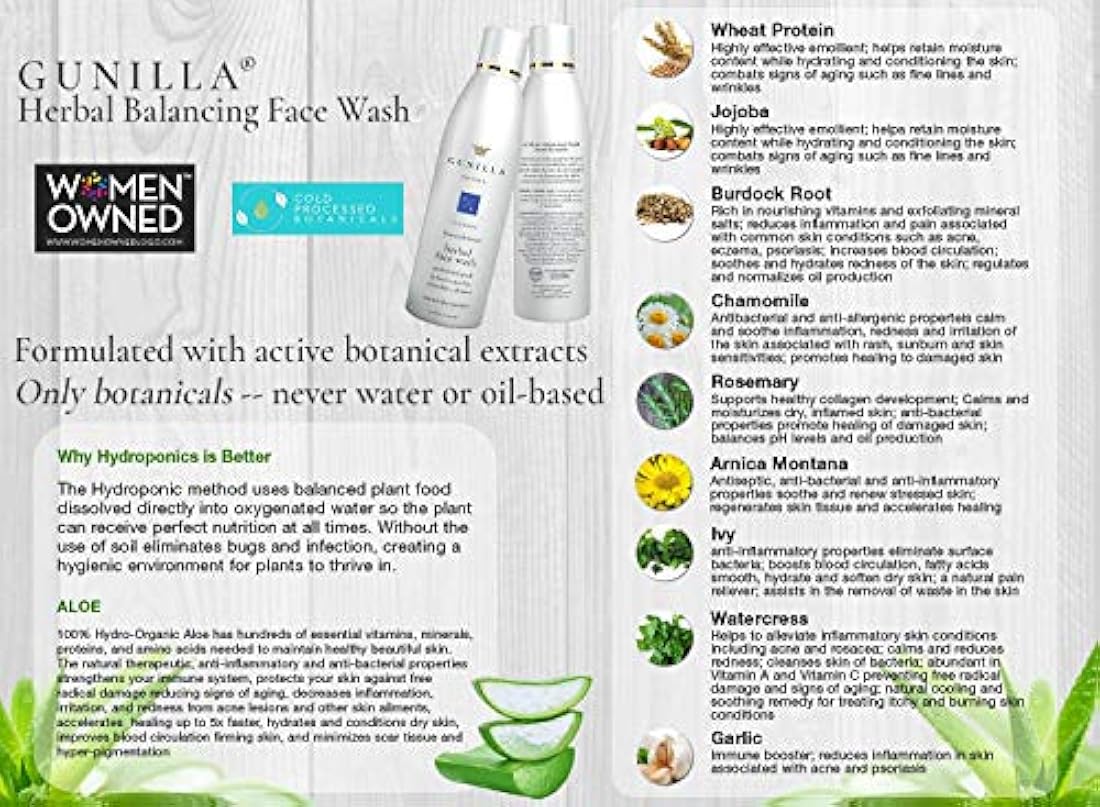 GUNILLA - Crema limpiadora facial a base de hierbas