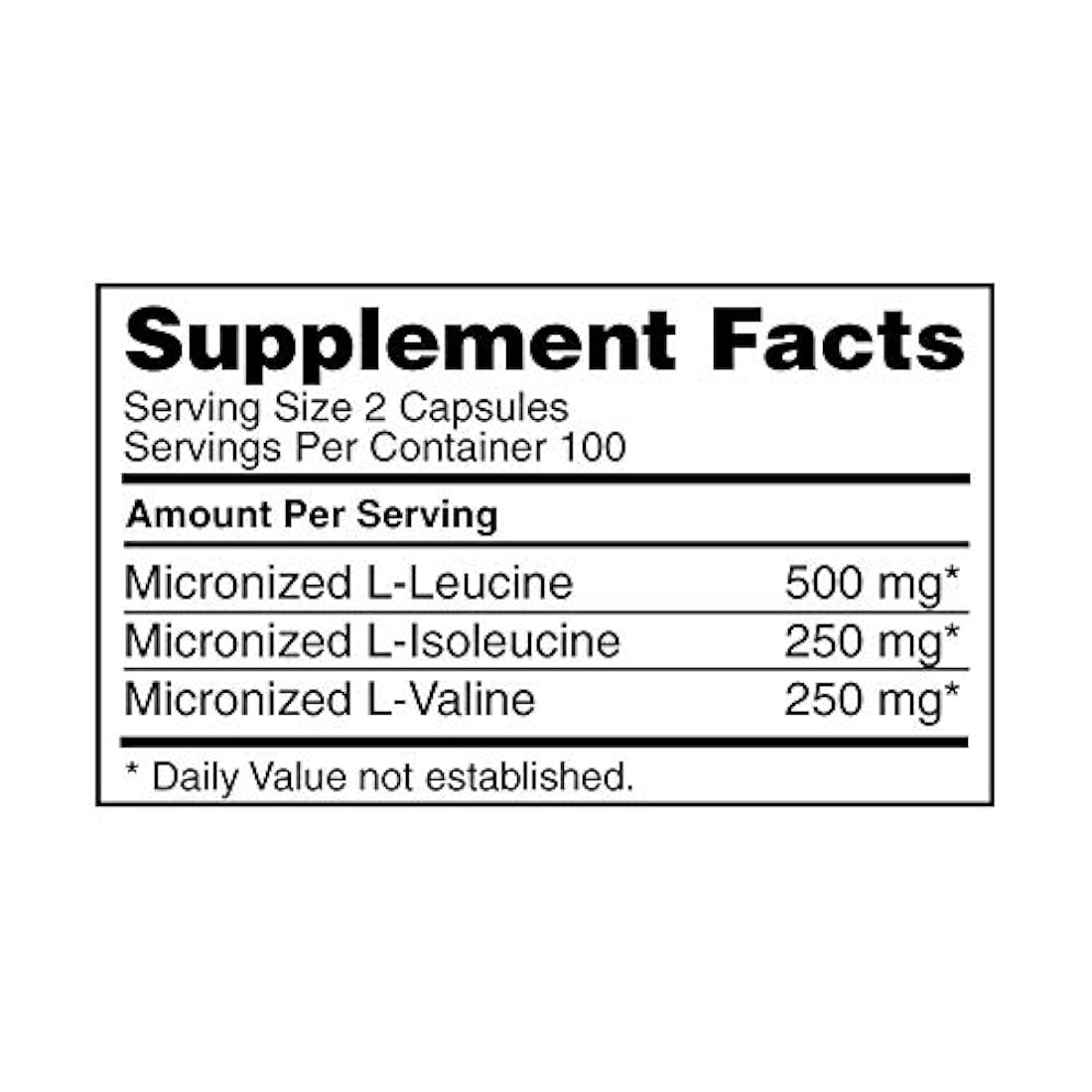 Optimum Nutrition Cápsulas BCAA, 1031735, 1