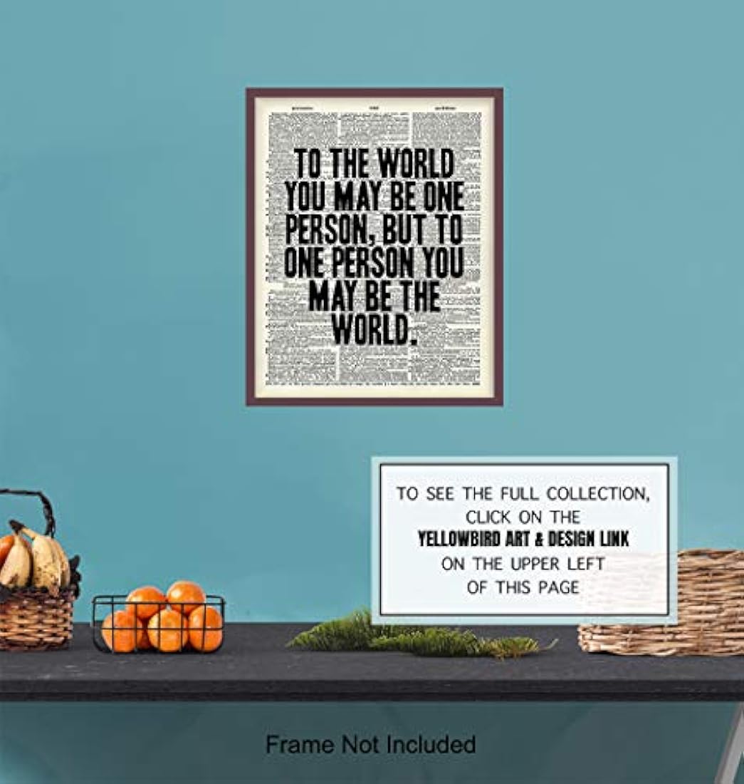 cartel decorativo de diccionario de citas sin marco