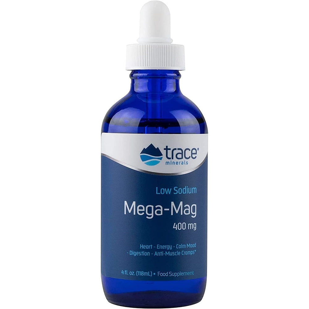 Suplementos Trace Minerals Liquid Mega-Mag 400 mg 4 onzas