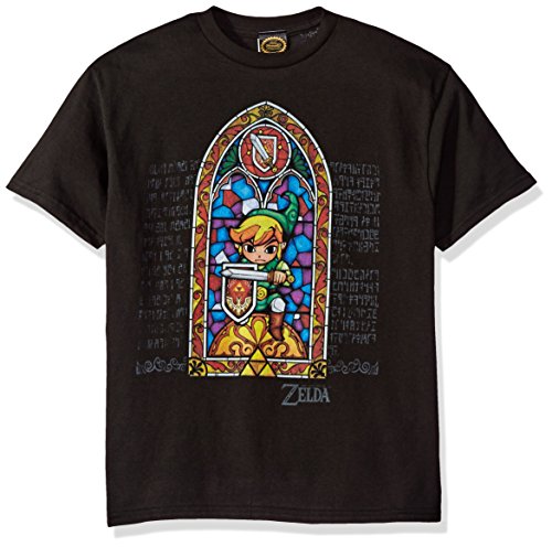 Camiseta estampada con vitrales Zelda para niños