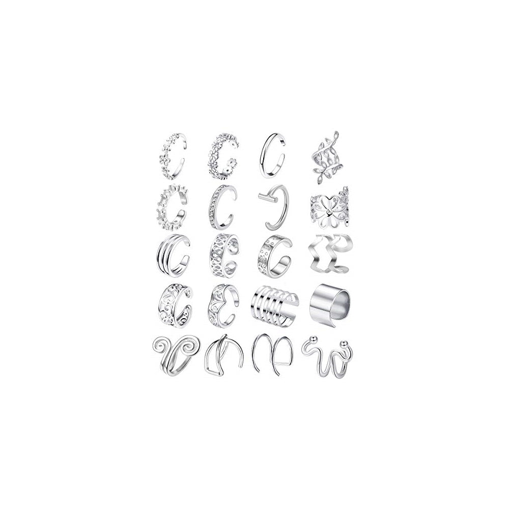 Aretes de acero inoxidable sin perforación para mujeres