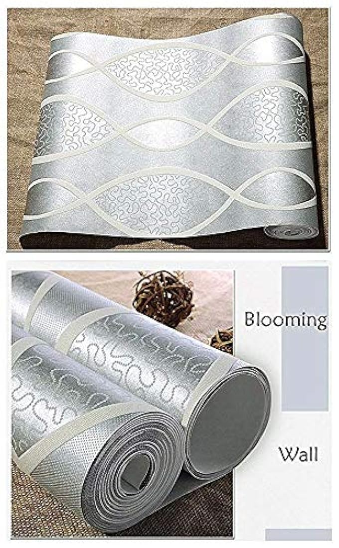 Rollo de papel pintado para pared, diseño de hojas no tejida