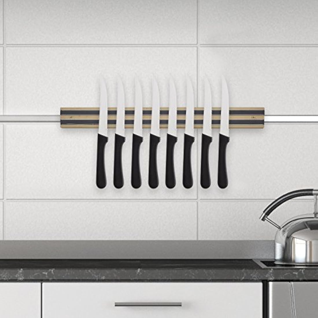 Juego de cuchillos de carne dentado, restaurante Calidad,