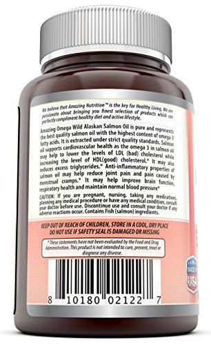 Increíble aceite de salmón salvaje de Alaska Omega