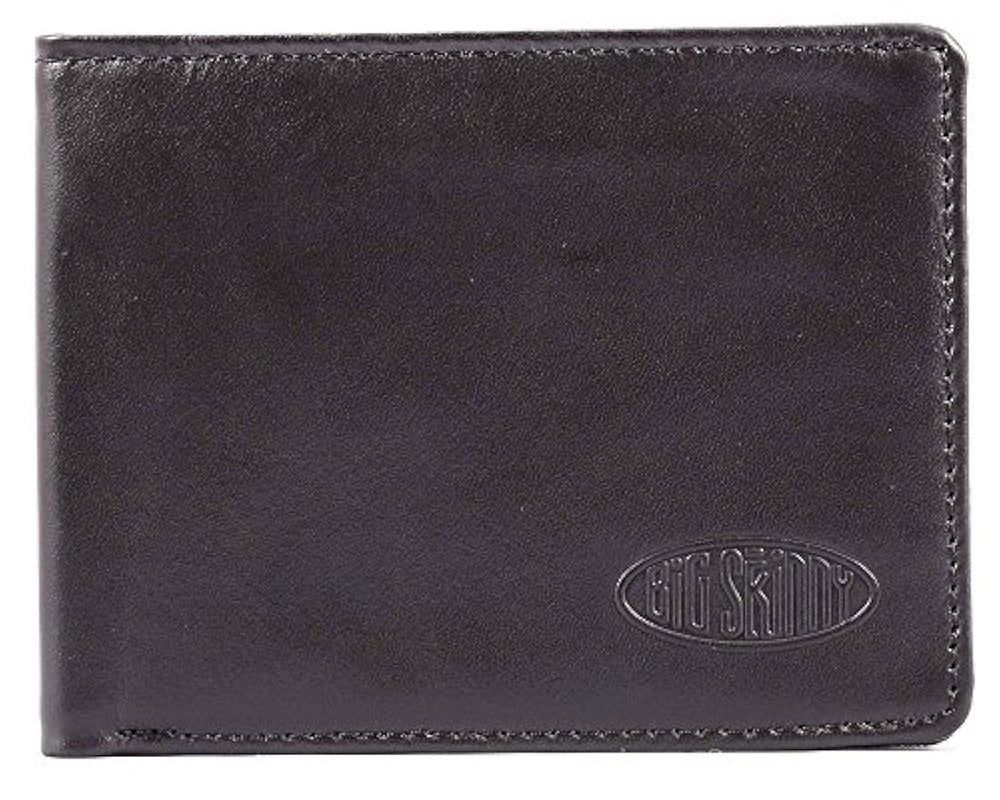 Cartera delgada de piel para hombre.