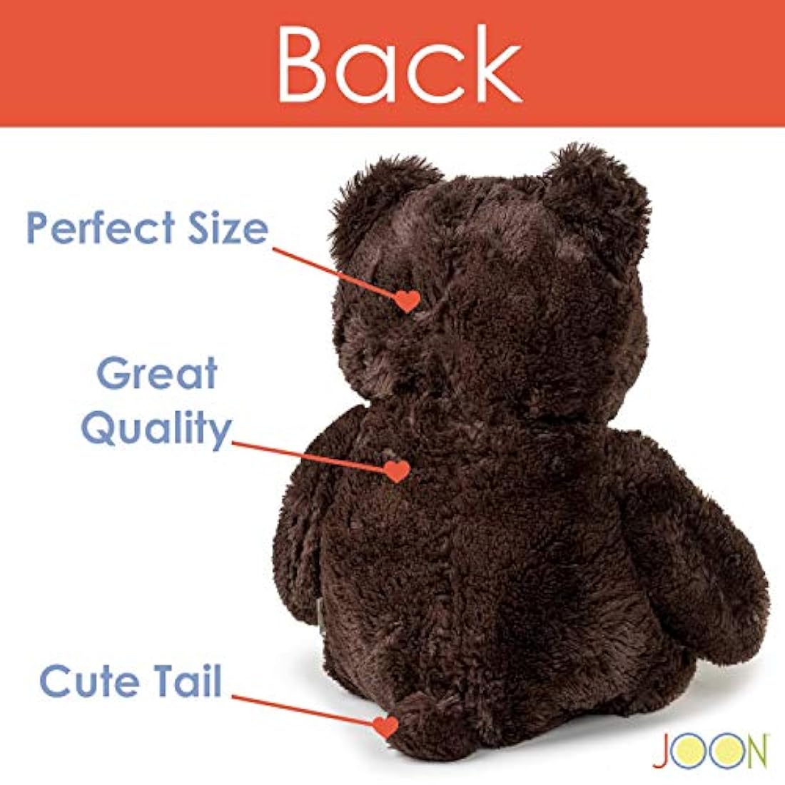 Gran oso de peluche color café oscuro