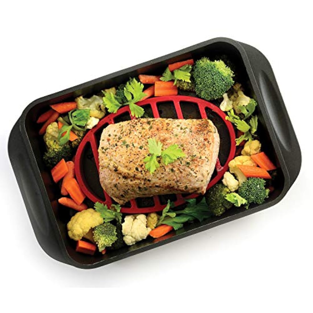 NORPRO Nor-405 Rojo ovalado de silicona para asar