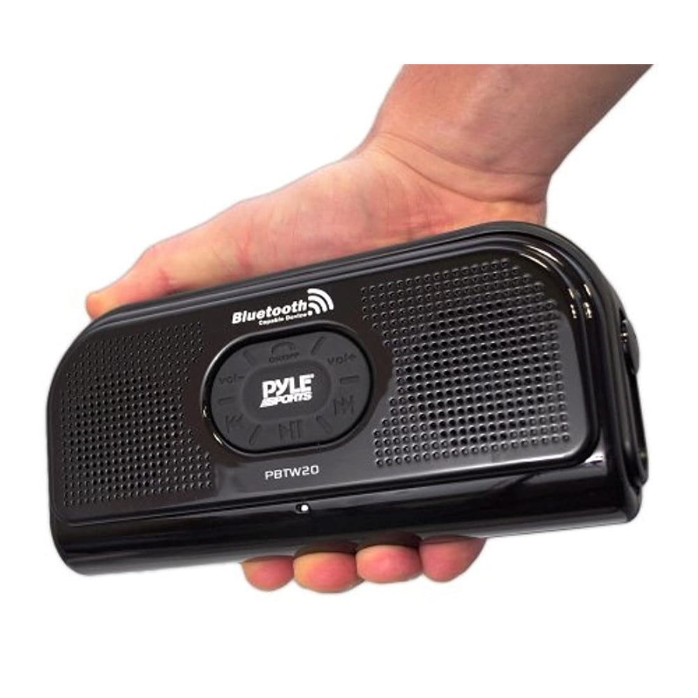 Pyle Altavoz de ducha portátil IPX7 PBTW20BL