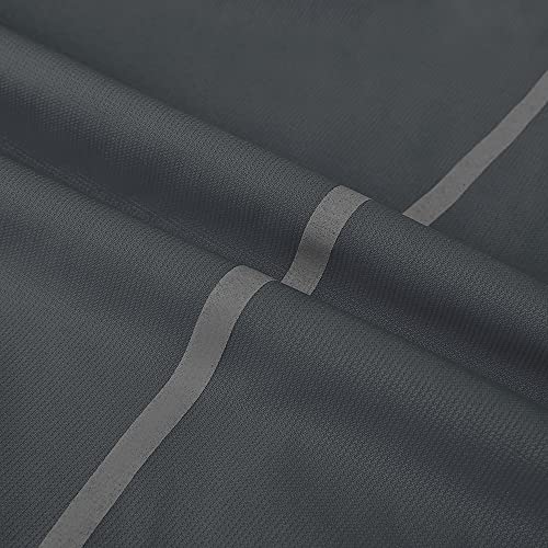 Mile High Life Chubasquero para perro, ropa ajustable a prueba de agua, chaqueta ligera con tira reflectante, cierre fácil de poner, gris oscuro, XXS