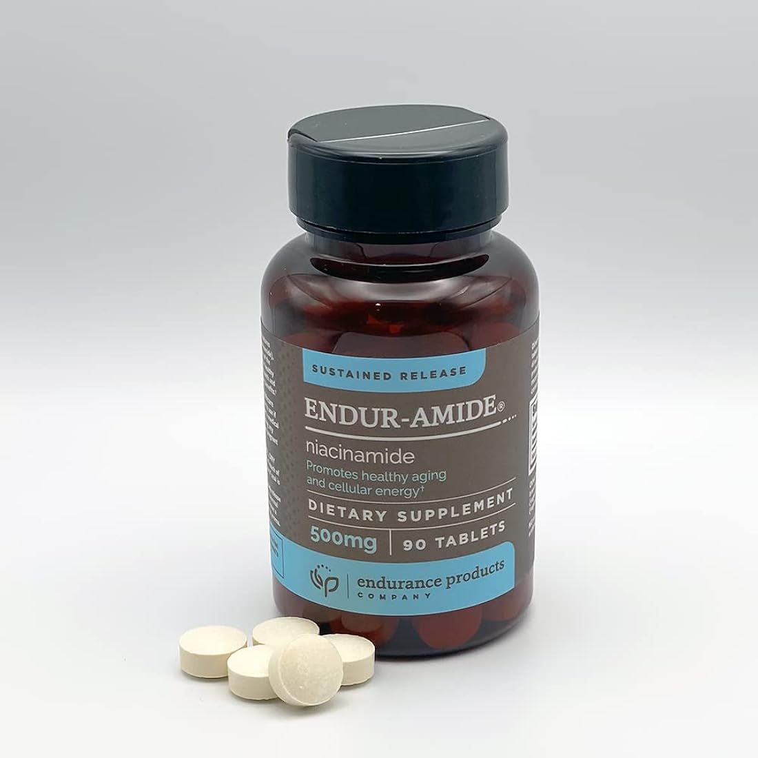 Suplemento NAD+ Niacinamida B3 Endur-Amide 500 mg 90 tablet