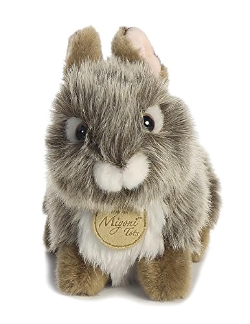 Aurora - Conejo de peluche para bebé , gris