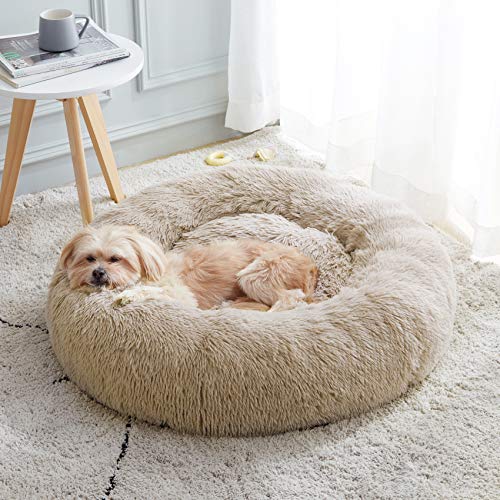 Cama relajante para perro y gato, cama antiansiedad, cama para perros y gatos de 20/24/27 pulgadas