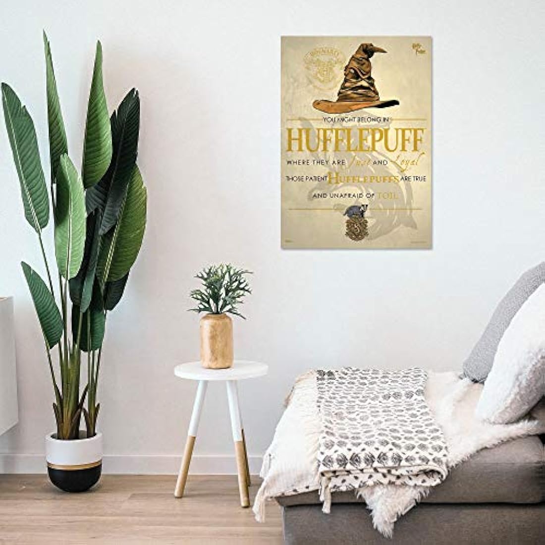 Decoración de pared con poema de hogwarts