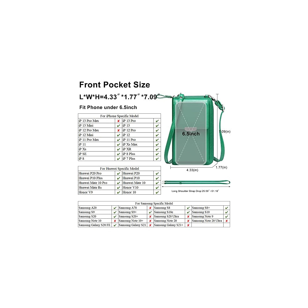 Bolsa baldolera para mujer  para teléfono celular