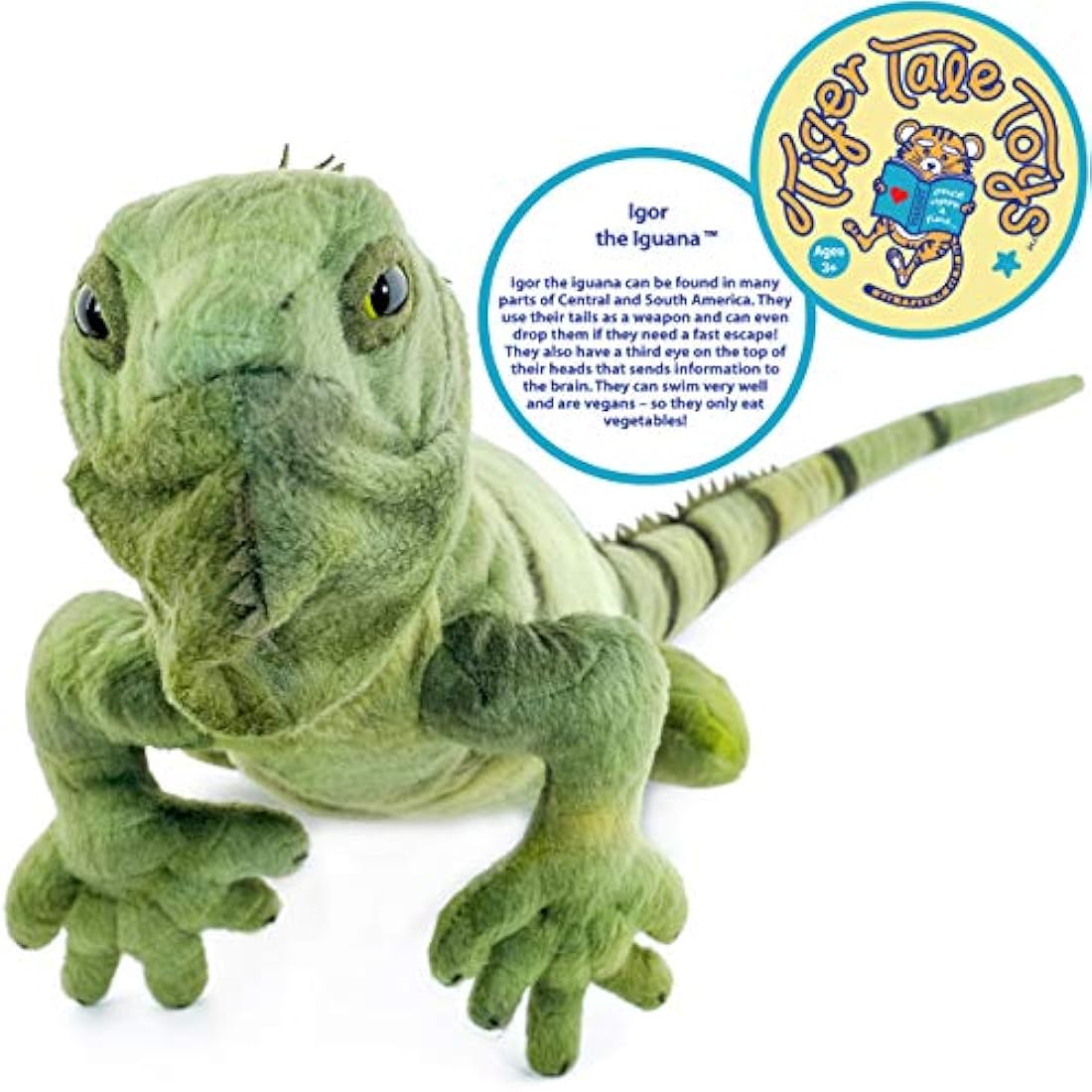 Lagarto de peluche, por Tiger Tale Toys