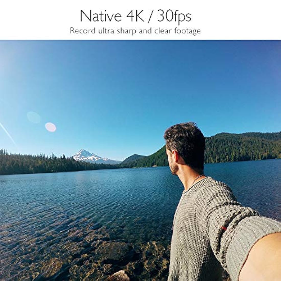 Cámara de acción WiFi con pantalla táctil - AKASO