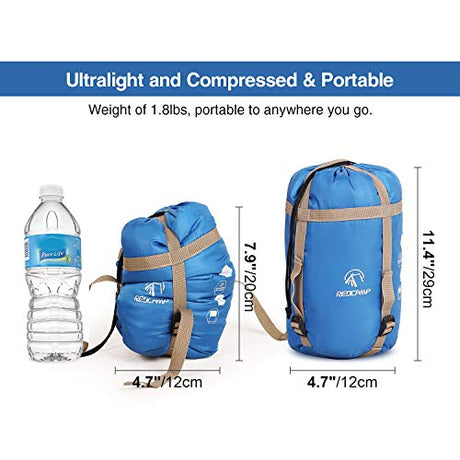 REDCAMP Saco de dormir ultraligero para mochilero