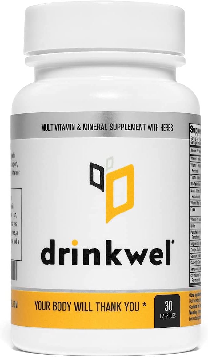 Suplemento Multivitamínico Drinkwel - 30 Cápsulas Acción Detox