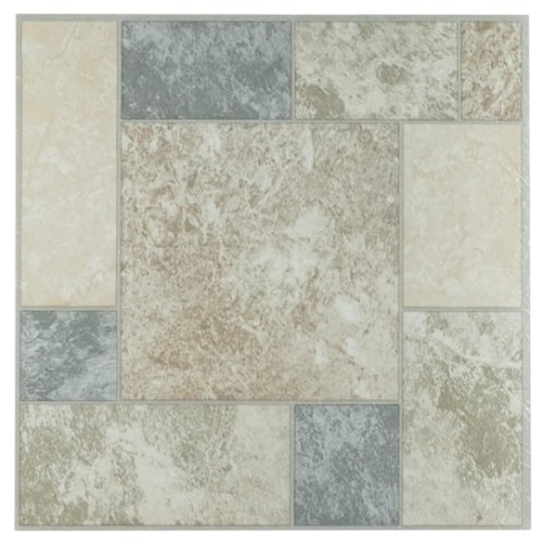 Azulejo de vinilo Nexus de 12 bloques de mármol