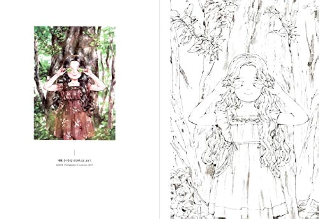 Libro para colorear para niña