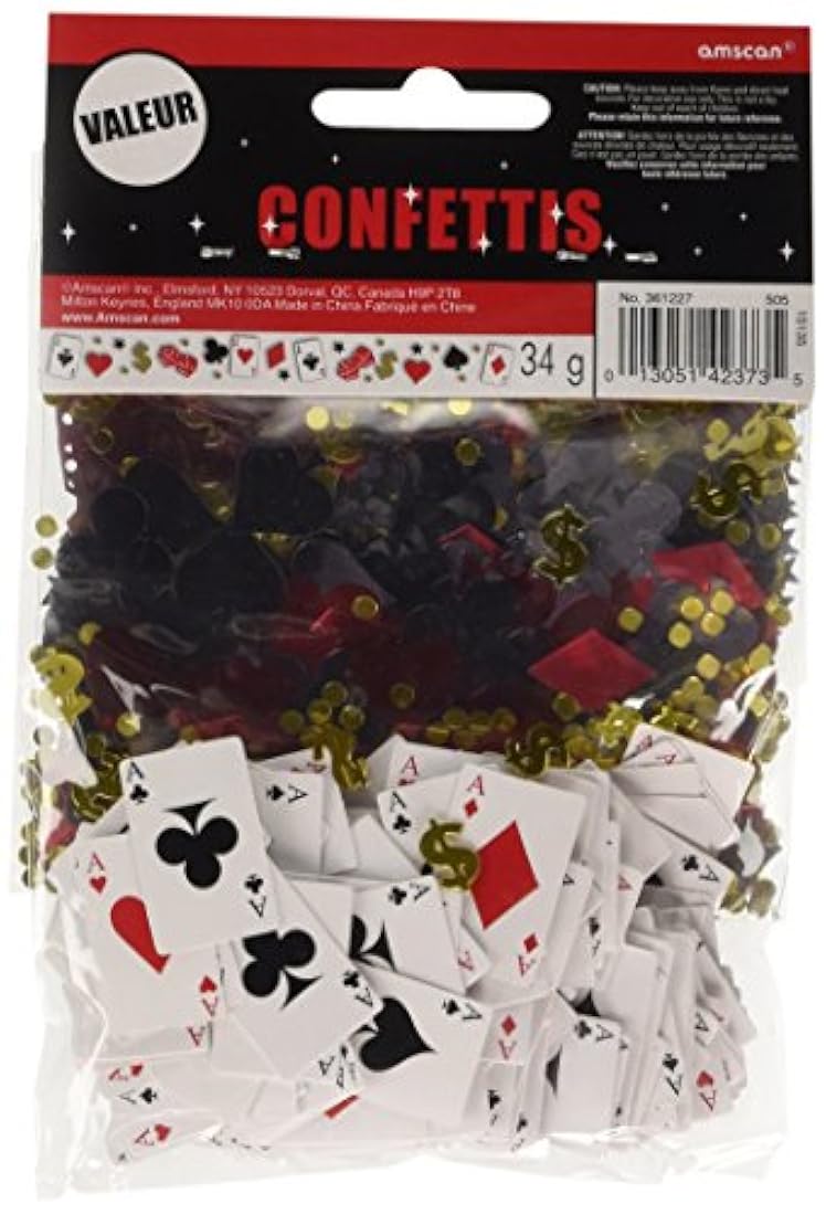 Confeti de fiesta de casino, 1.2 oz.