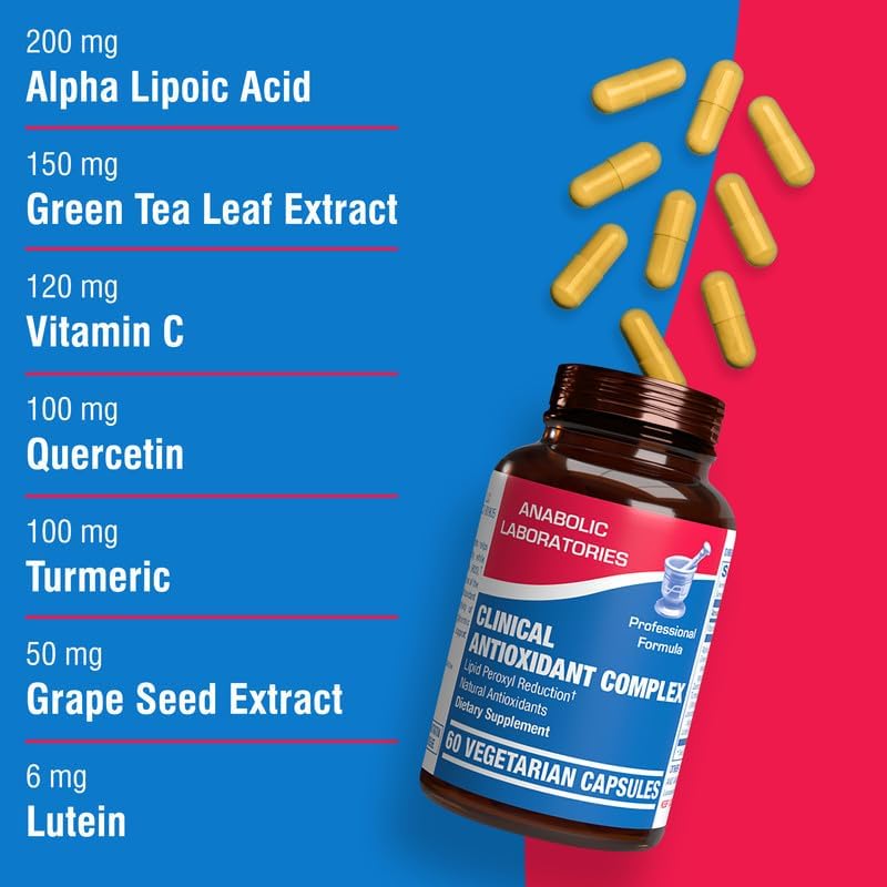 Suplemento natural del complejo antioxidante 60 cápsulas