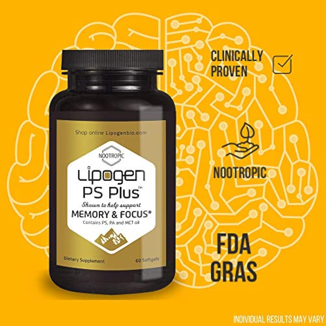 Suplemento de potenciación del cerebro Mejora la memoria.