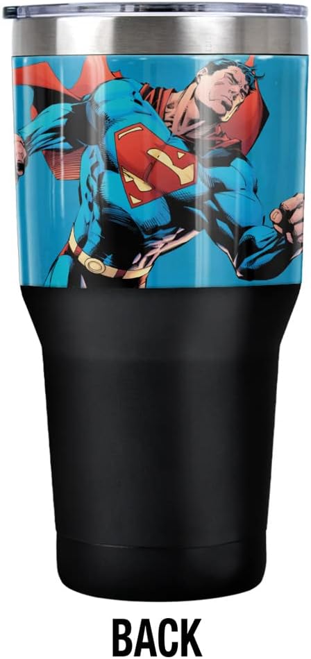 Taza de Acero Inoxidable LOGOVISION Superman 30 oz Con Tapa