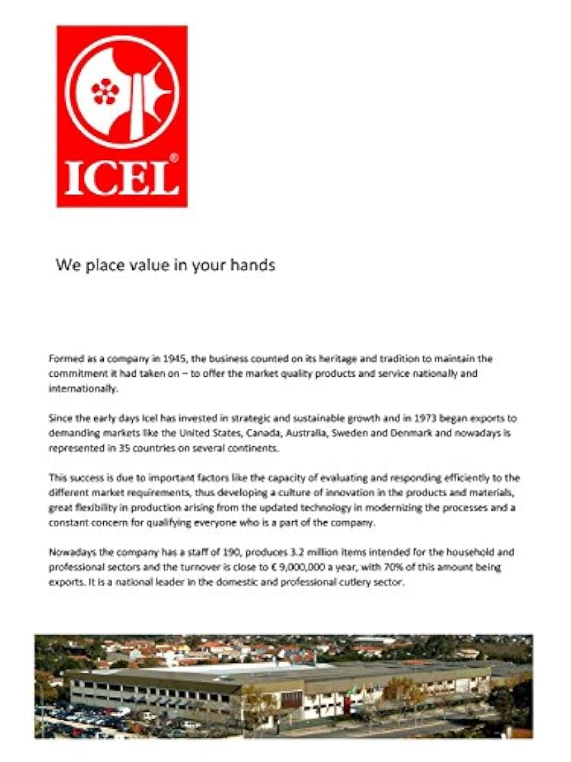 Icel All  cuchillo de pelar, cuchillo de filete/tomate,