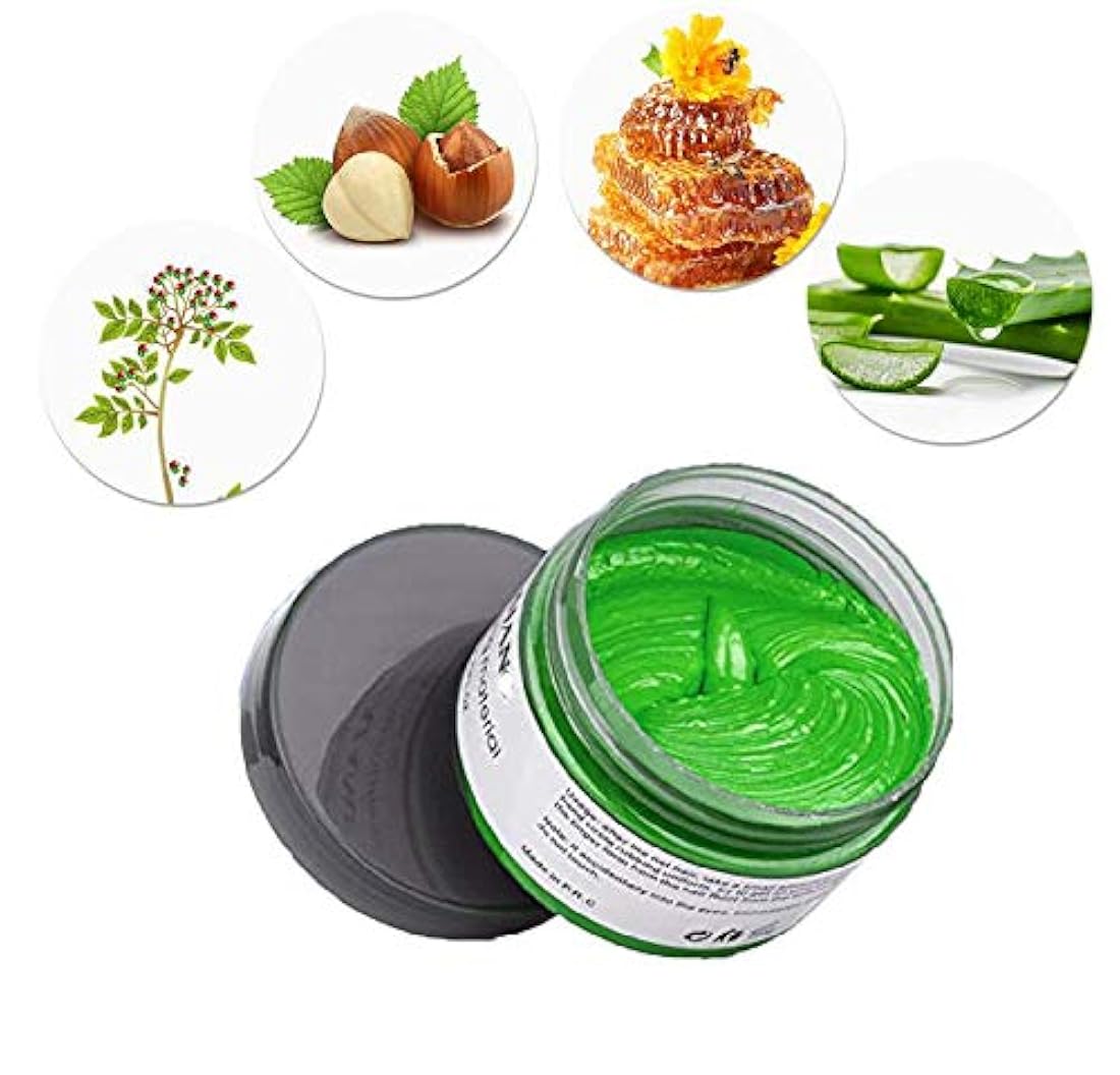 Mofajang Cera natural de color azul para el cabello, 4.23 oz