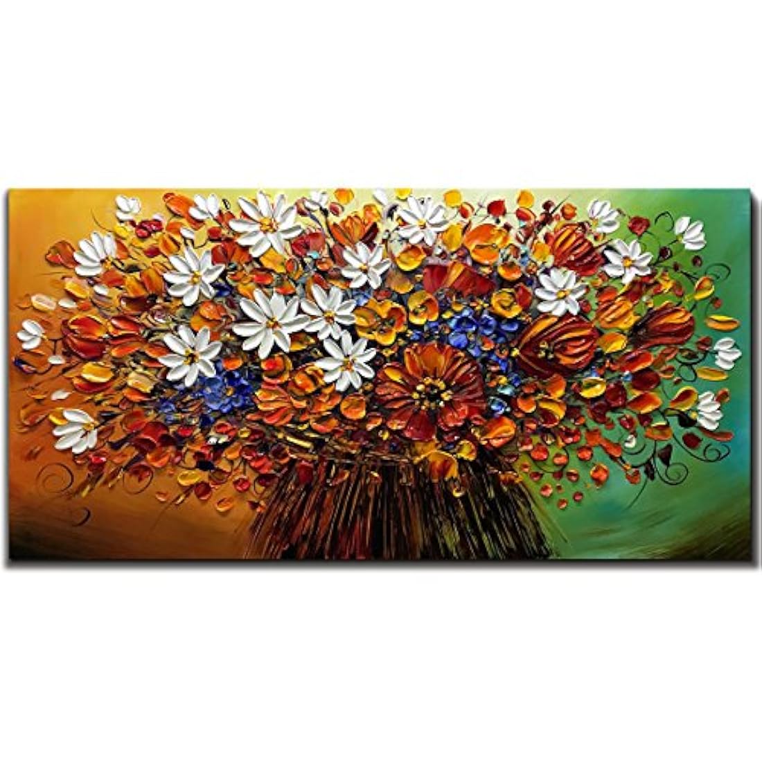 Pinturas 24x48 pulgadas al óleo Pintura 3D Pintado a mano