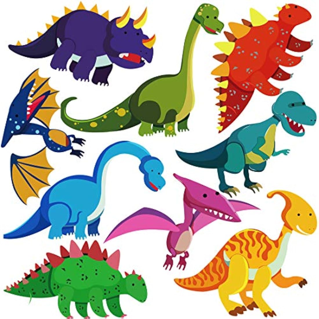 Pegatinas de pared para decoración de guarderíade dinosaurio