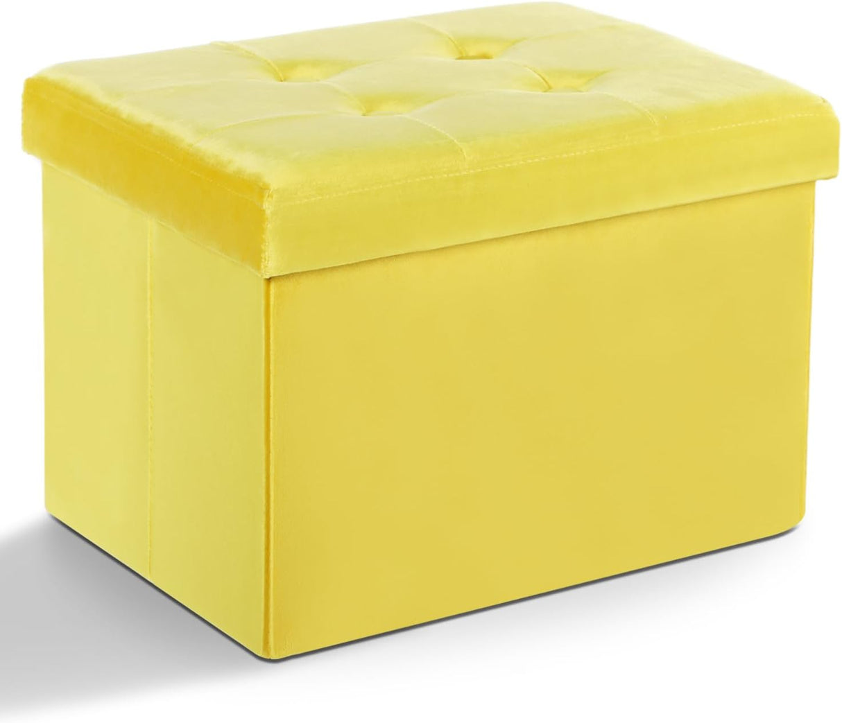 Ottomán de almacenamiento plegable con reposapiés y acolchado