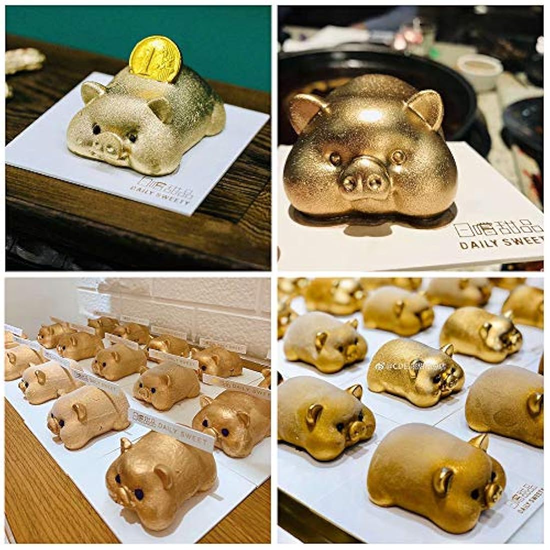 Molde de silicona 3D para decoración de tartas