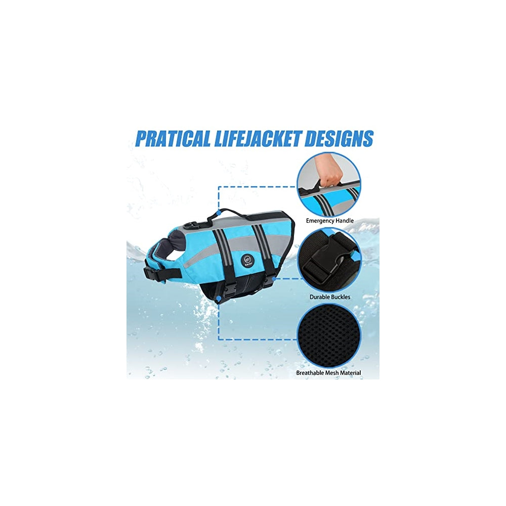 Chalecos salvavidas para perros ajustables azul XS