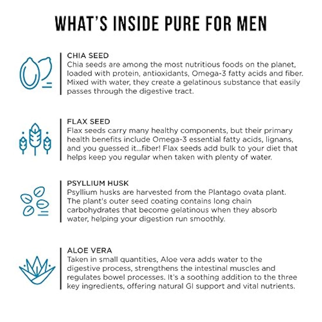 Pure for Men - El suplemento de fibra de limpieza vegana