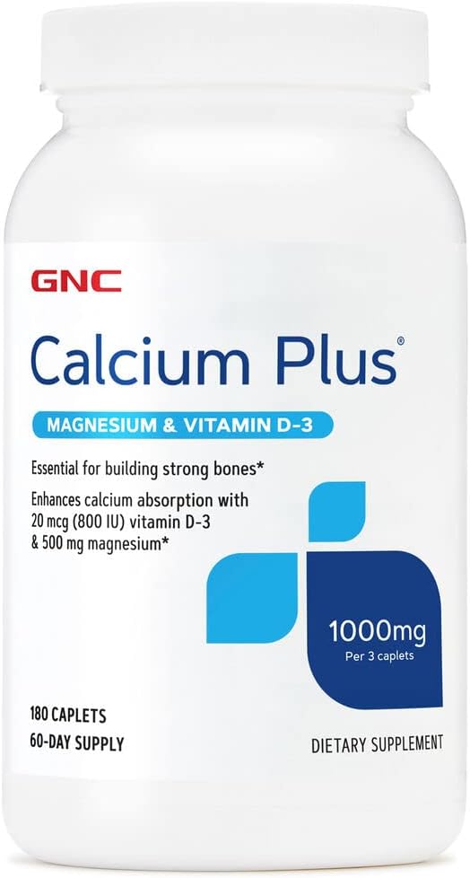 Suplemento Calcio Plus con Magnesio y Vitamina D-3 1000 mg